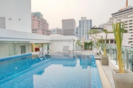 Focus Condo one bedroom for rent, nice city view (walking to Saladaeng BTS, Silom MRT, Silom Complex, on higher floor)