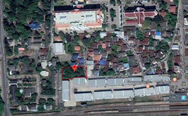 ขาย ที่ดินเปล่า 290 ตรว พื้นที่สีแดง ใกล้สถานีรถไฟจิระ450ม. เหมาะทำคอนโด อพาร์ทเม้นท์ สวนอาหาร